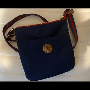 Tommy Hilfiger Navy Crossbody canvas bag / purse